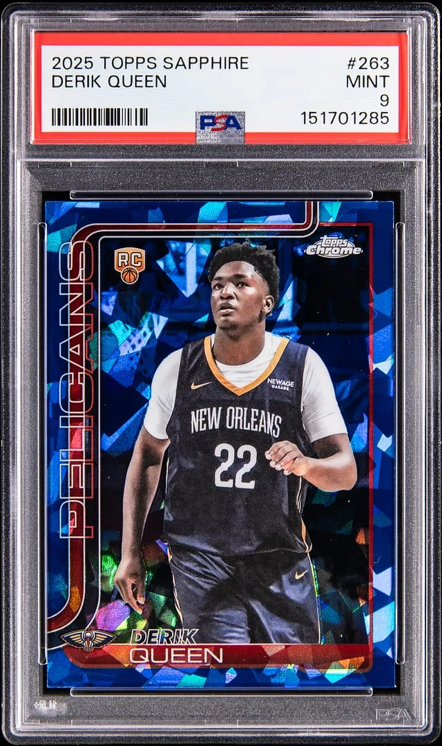 2025-26 Topps Derik Queen Sapphire #263 card image
