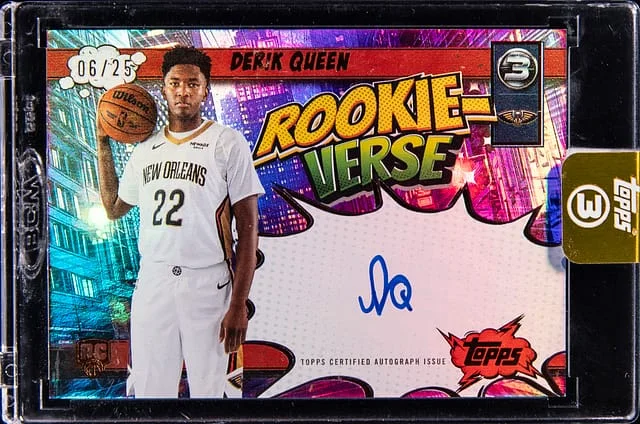 2025-26 Topps Derik Queen 3 -Verse Auto #RV-DQ card image