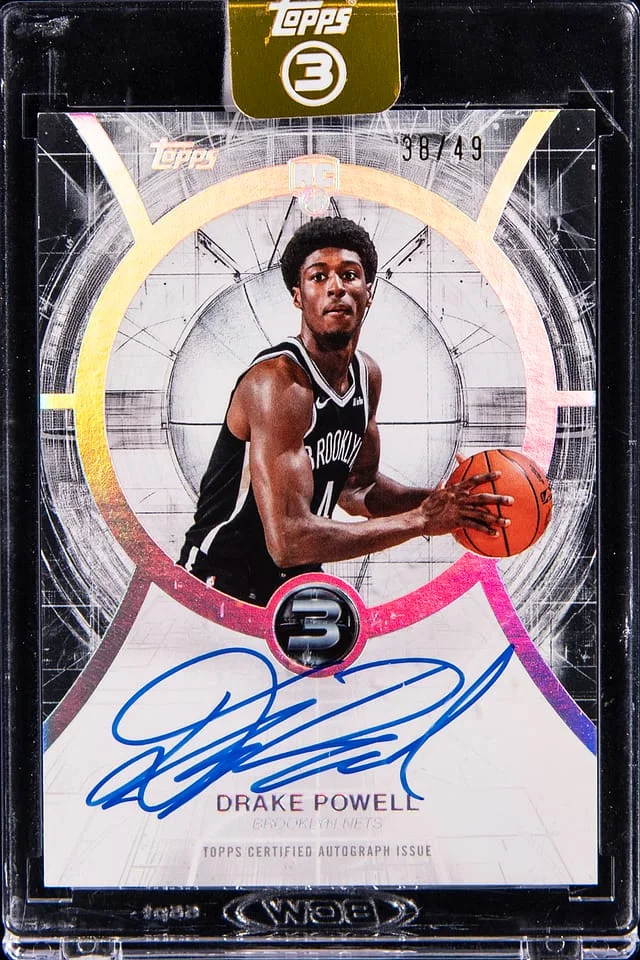 2025-26 Topps Drake Powell 3 Autograph #RA-DP card image