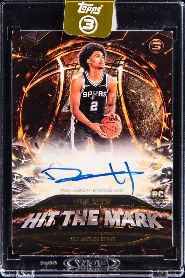 2025-26 Topps Dylan Harper 3 Hit The Mark Gold #MH-DH card image