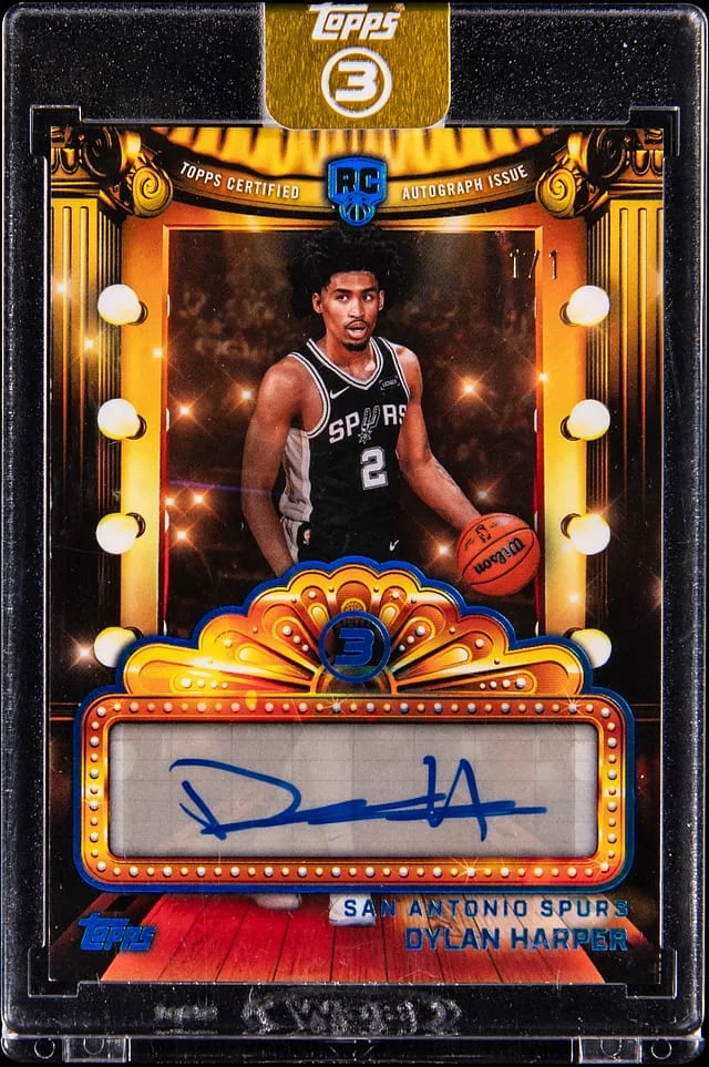 2025-26 Topps Dylan Harper 3 Next Feature Signatures Platinum #NF-DH card image