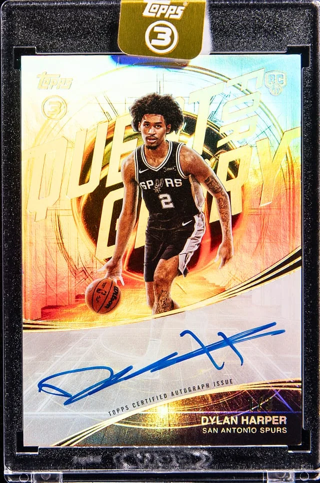 2025-26 Topps Dylan Harper 3 Quest For Glory Autograph Holo Gold #QG-DH card image