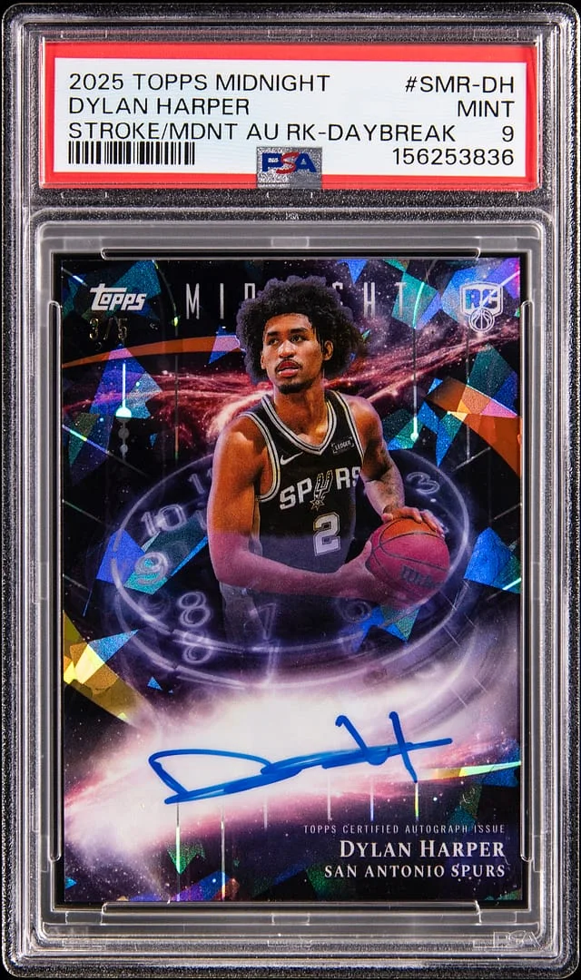 2025-26 Topps Dylan Harper Midnight Stroke Of Midnight Autograph Daybreak #SMR-DH card image