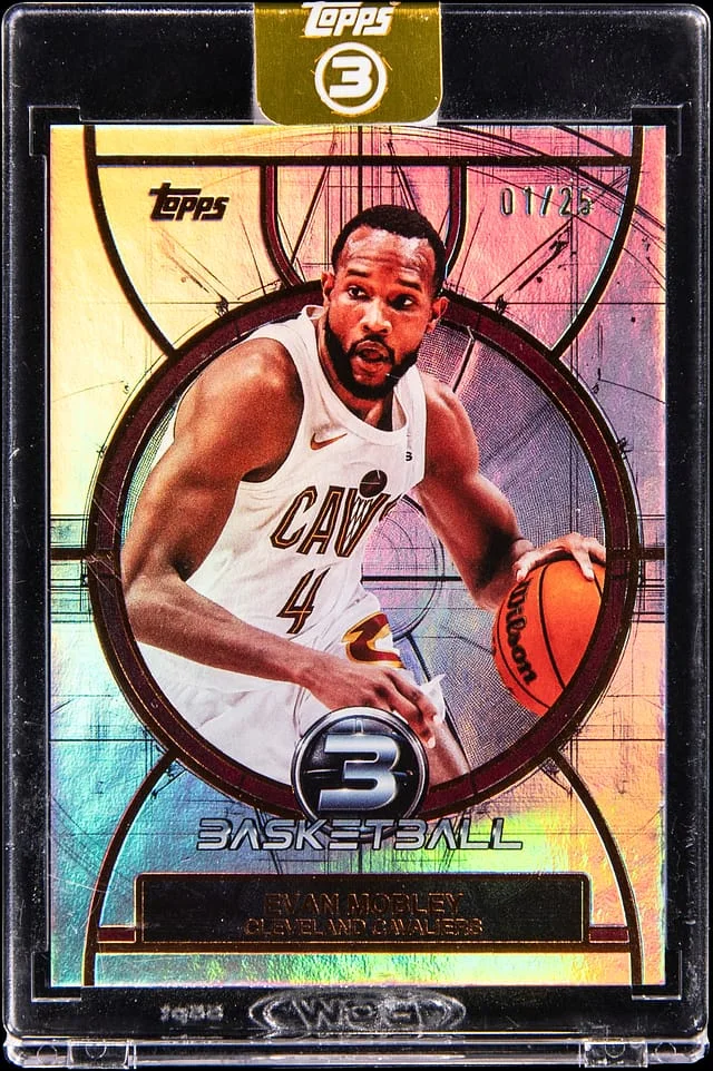 2025-26 Topps Evan Mobley - Topps 3 Encased #4 card image