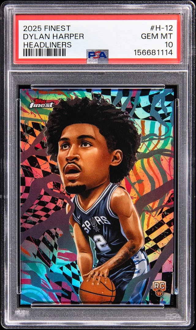 2025-26 Topps Finest Dylan Harper Headliners #H-12 card image