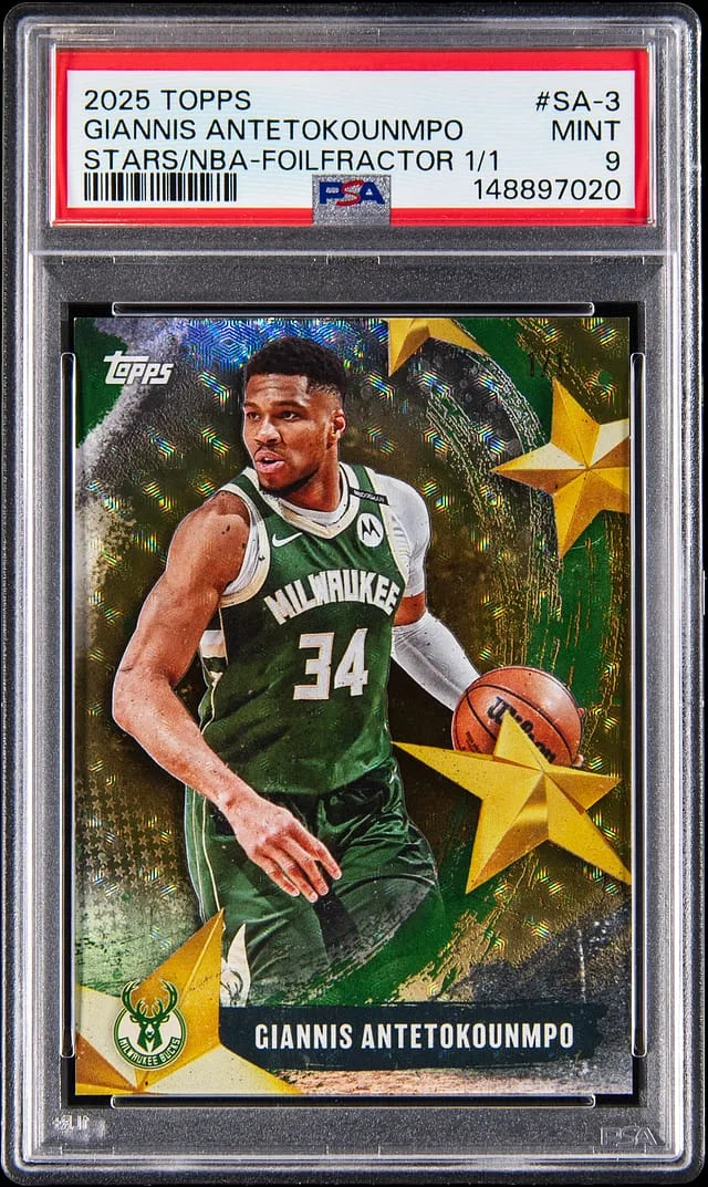 2025-26 Topps Giannis Antetokounmpo Stars Of The NBA FoilFractor #SA-3 card image