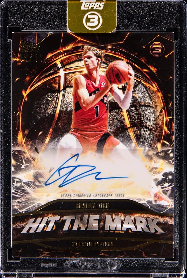 2025-26 Topps Gradey Dick 3 Hit The Mark #HM-GD card image