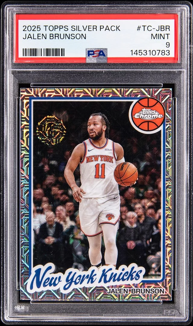 2025-26 Topps Jalen Brunson Silver Pack '80-81 Topps Chrome Basketball #TC-JBR card image