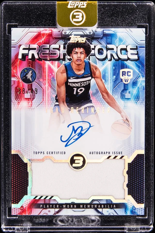 2025-26 Topps Joan Beringer 3 Fresh Force Autograph Relic #FFR-JB card image