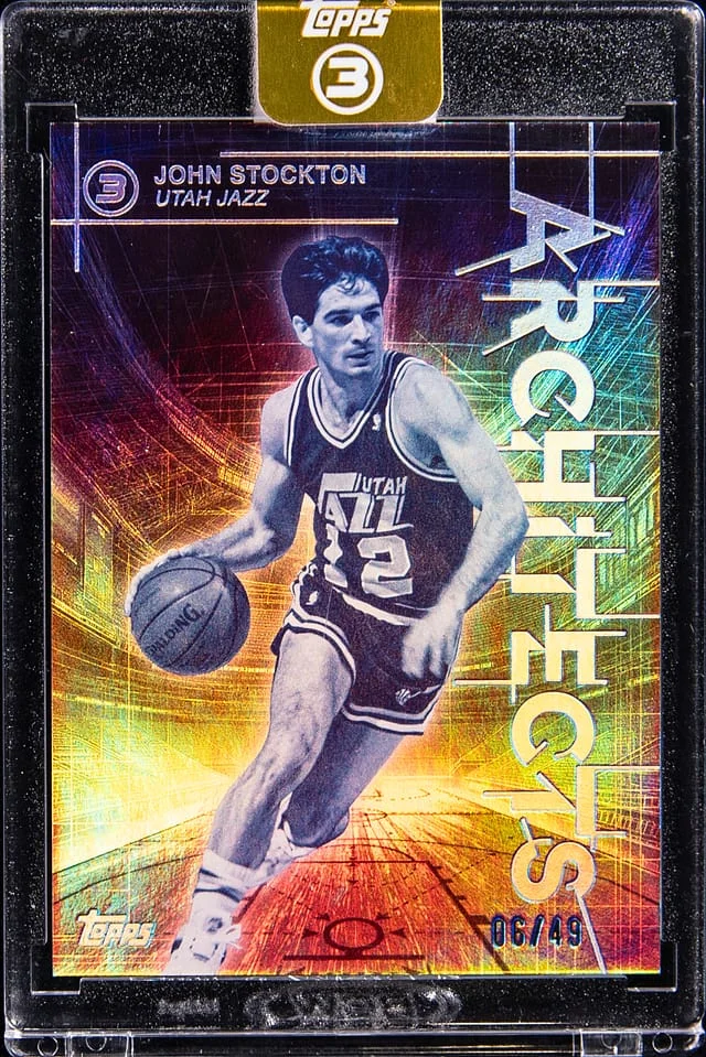 2025-26 Topps John Stockton - Topps Encased 3 Architects #AR-27 card image