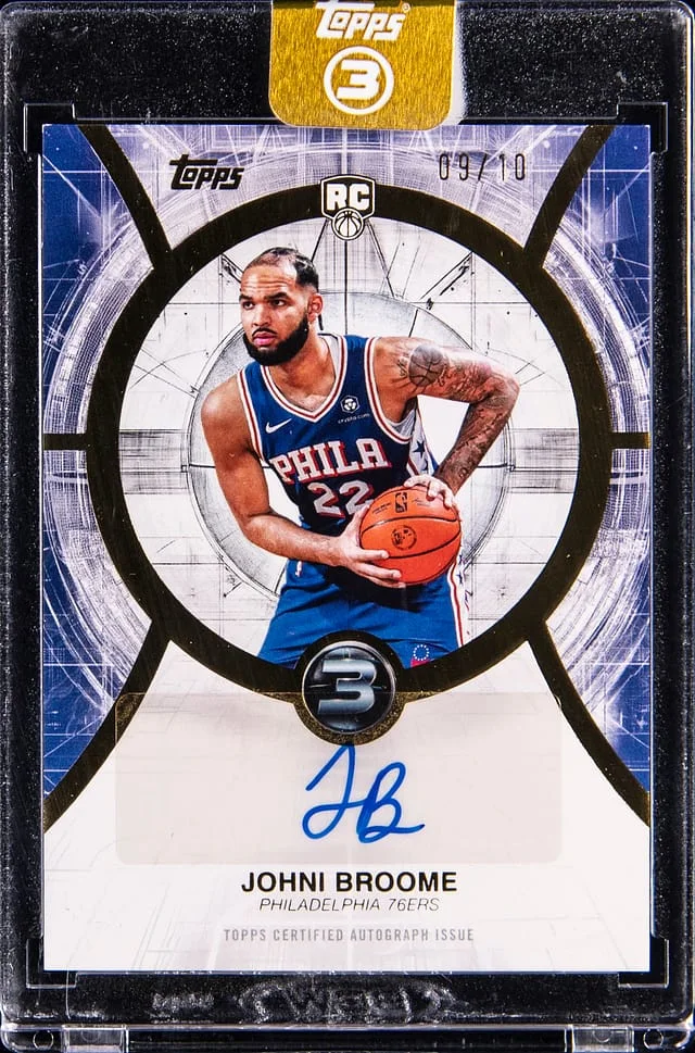 2025-26 Topps Johni Broome 3 Autographs #RA-JBR card image