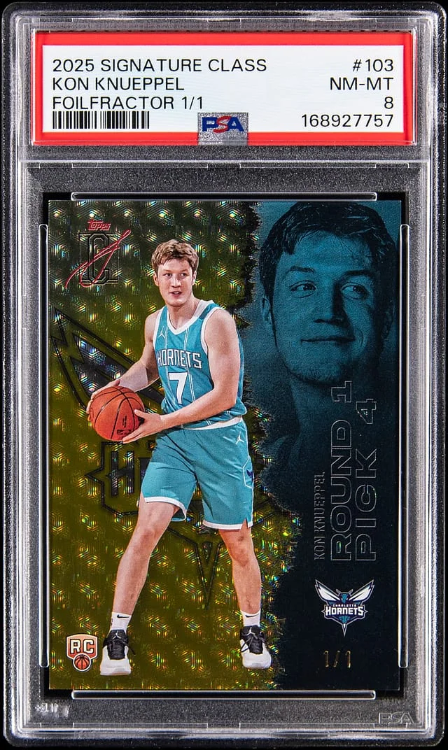 2025-26 Topps Kon Knueppel Signature Class FoilFractor #103 card image