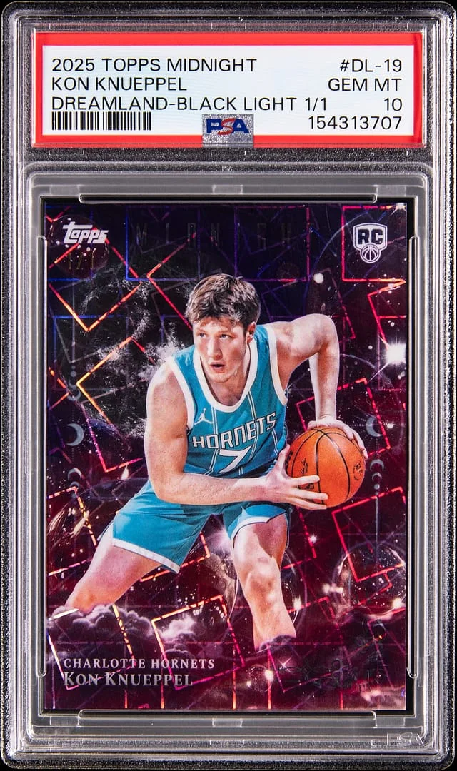2025-26 Topps Kon Knueppel Midnight Dreamland Black Light #DL-19 card image