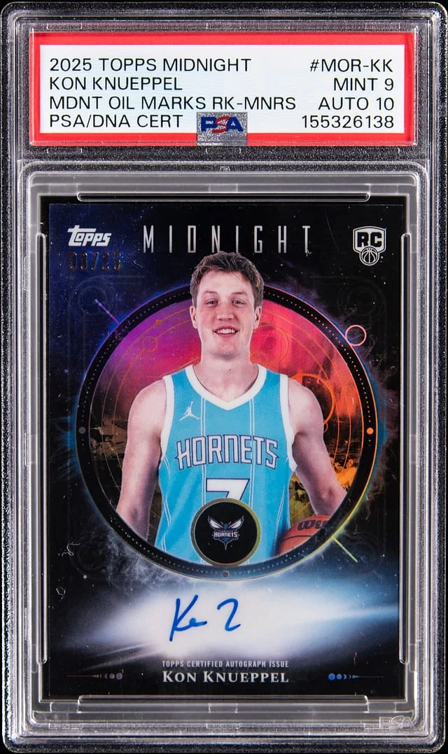 2025-26 Topps Kon Knueppel Midnight Oil Marks Moonrise Rookies #MOR-KK card image
