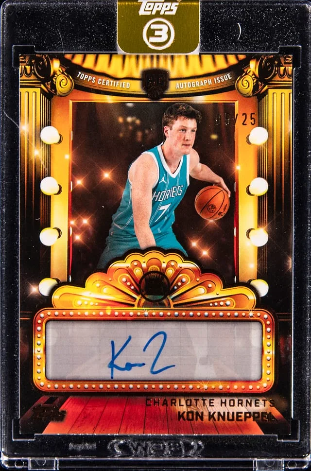2025-26 Topps Kon Knueppel 3 Next Feature Signatures Bronze #NF-KK card image