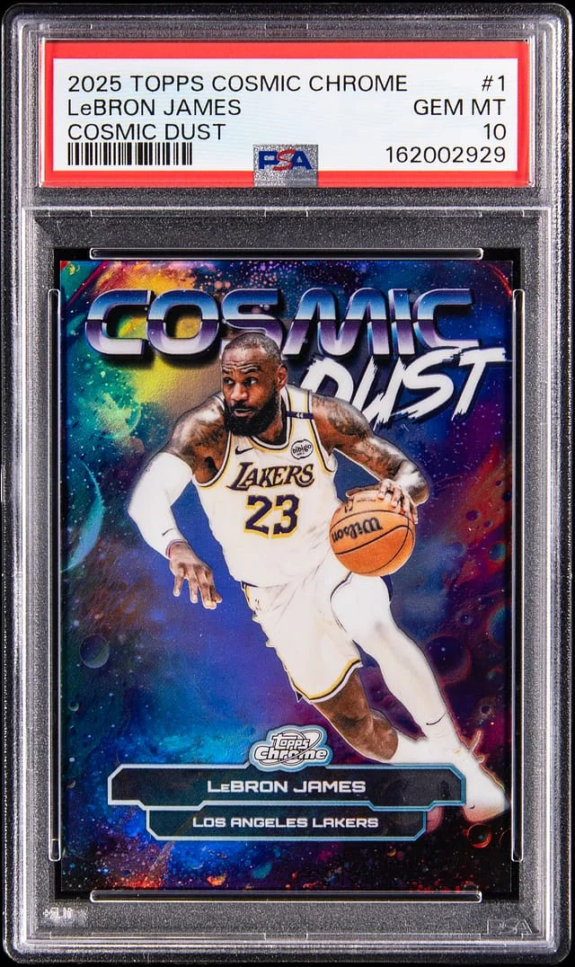 2025-26 Topps LeBron James Cosmic Chrome Cosmic Dust #CD-1 card image