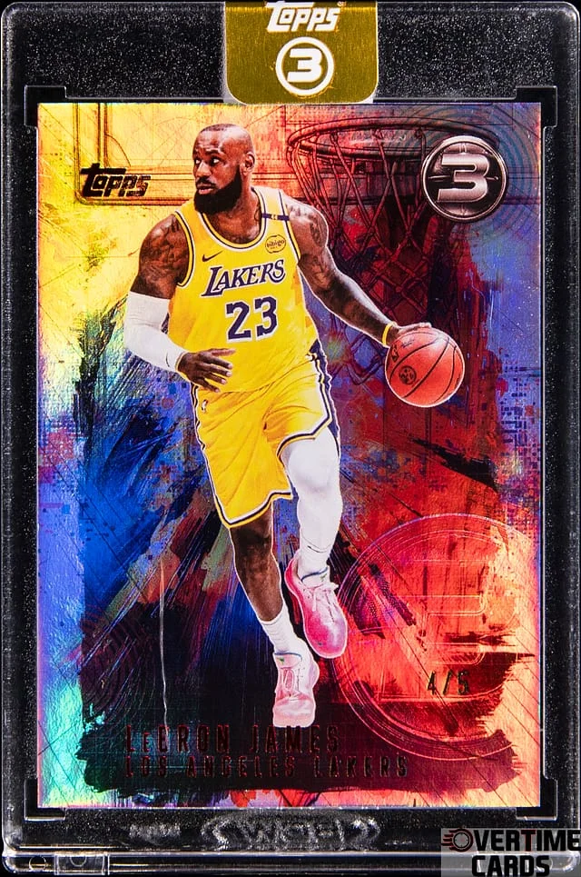 2025-26 Topps LeBron James - Topps Encased Three The Paint #TP-10 card image