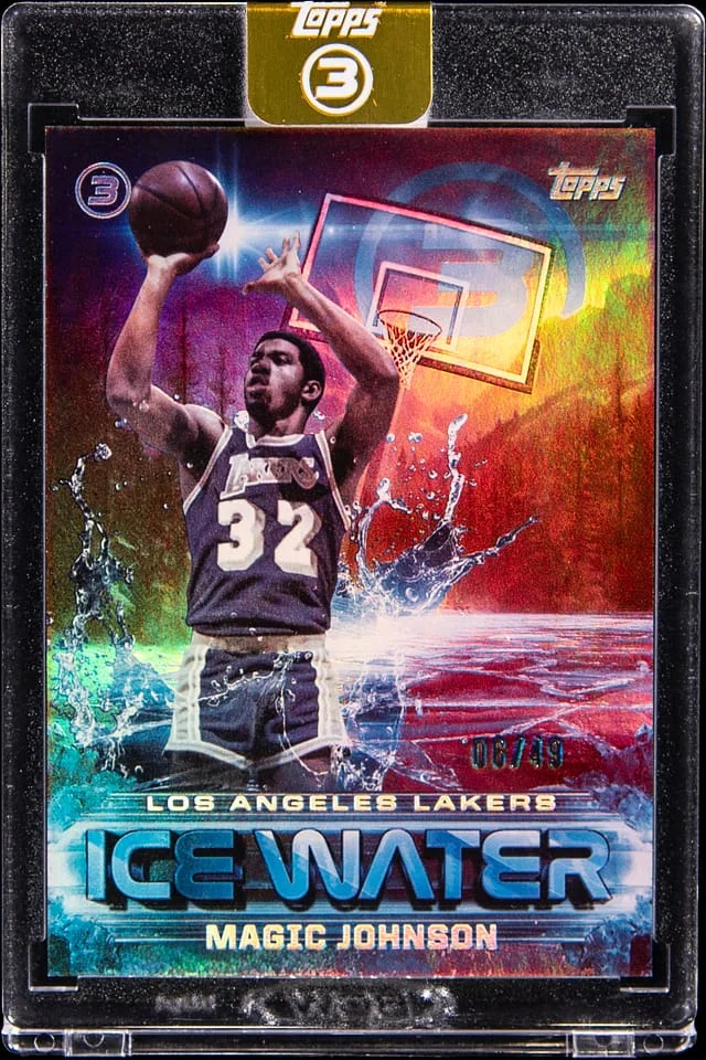 2025-26 Topps Magic Johnson - Topps Encased 3 Ice Water #IW-33 card image