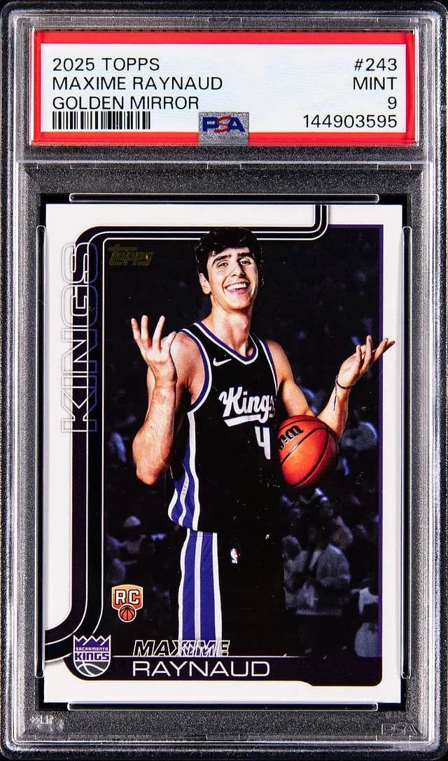 2025-26 Topps Maxime Raynaud Golden Mirror #243 card image