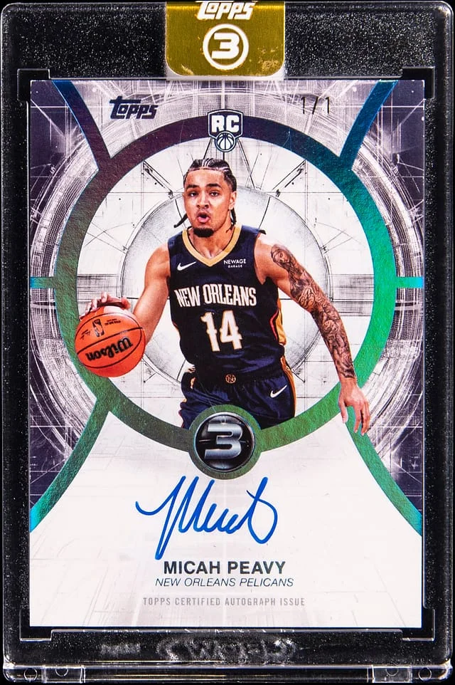 2025-26 Topps Micah Peavy 3 Autographs #RA-MP card image