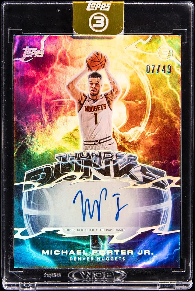 2025-26 Topps Michael Porter Jr. 3 Thunder Dunks Autograph #TD-MP card image