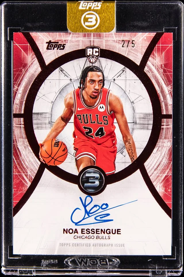 2025-26 Topps Noa Essengue 3 Autographs #RA-NE card image