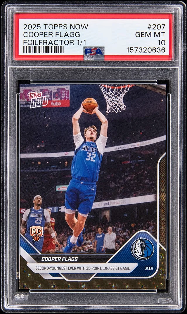 2025-26 Topps Now Cooper Flagg FoilFractor #207 card image