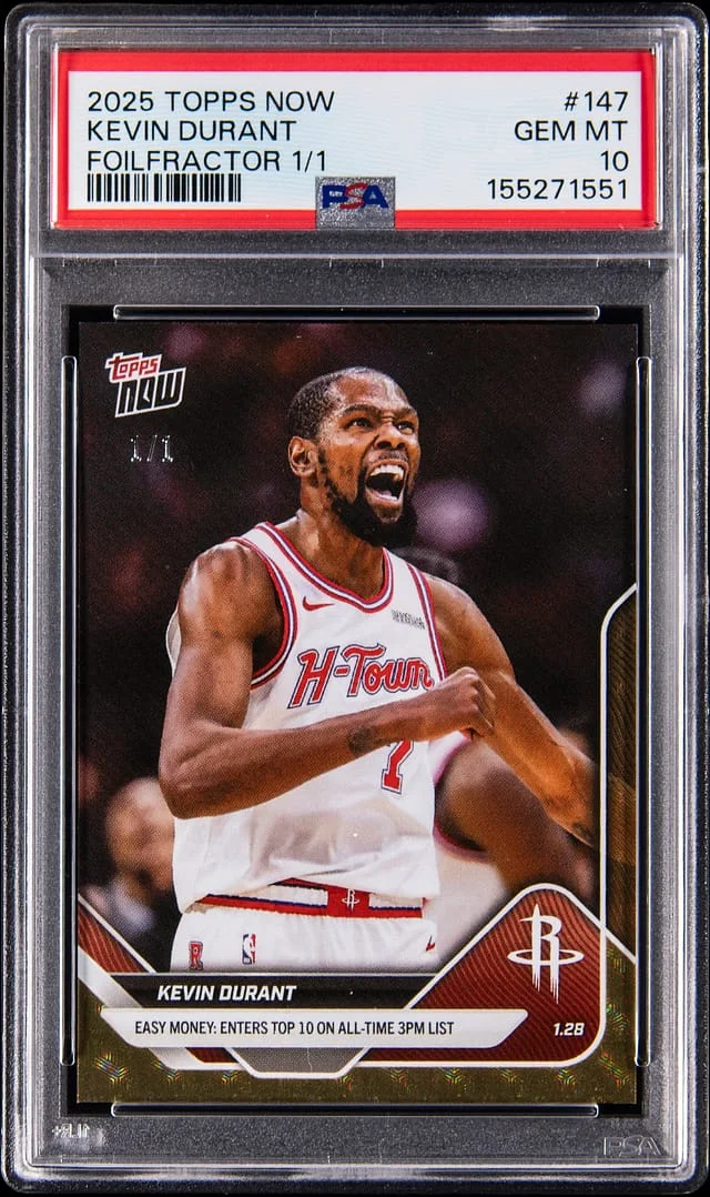 2025-26 Topps Now Kevin Durant Foilfractor #147 card image