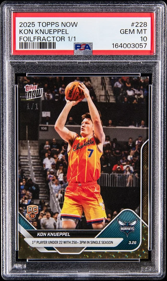 2025-26 Topps Now Kon Knueppel Foilfractor #228 card image