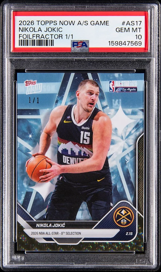 2025-26 Topps Now Nikola Jokic All-Star Game FoilFractor #AS17 card image