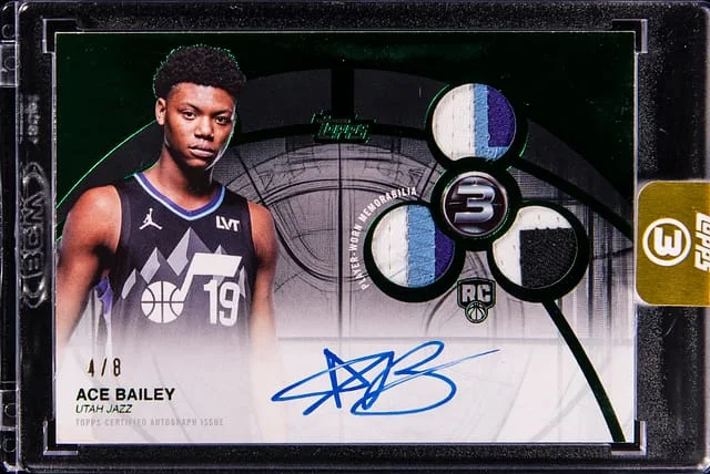 2025-26 Topps Patch Autographs Horizontal Emerald #RPH-AB 3 #3 card image