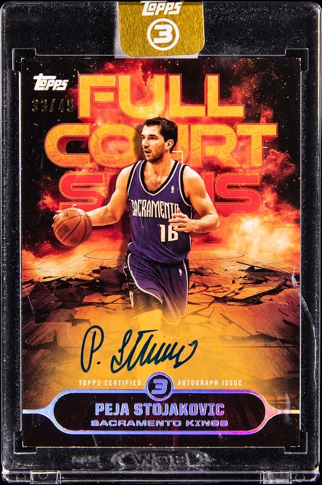 2025-26 Topps Peja Stojakovic 3 Full Court Signs #FS-PS card image
