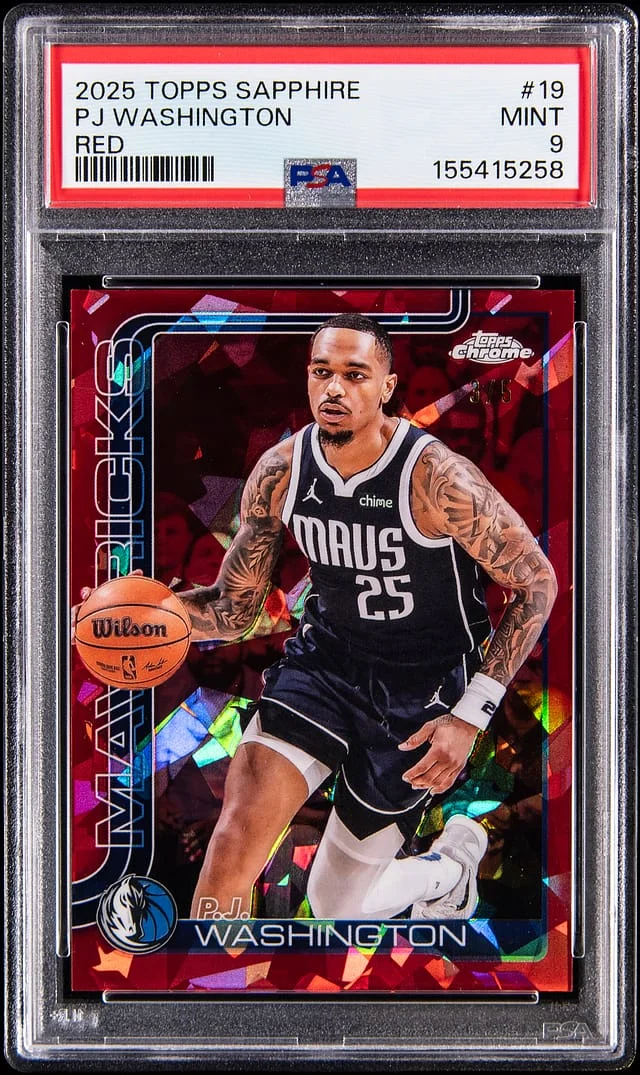 2025-26 Topps PJ Washington Sapphire Red #19 card image