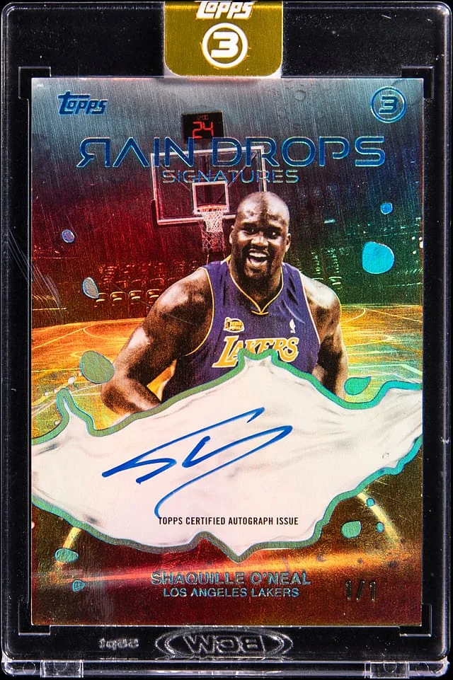 2025-26 Topps Shaquille O'Neal 3 Rain Drops Signatures #RS-SO card image