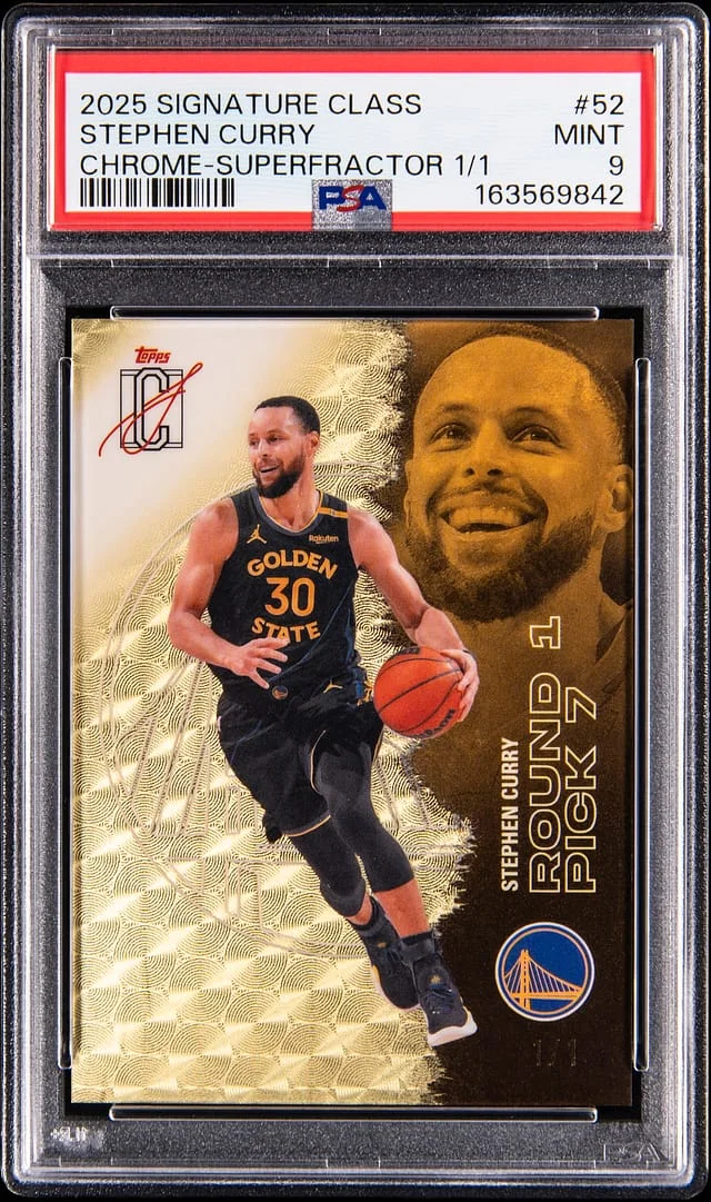 2025-26 Topps Stephen Curry Signature Class Chrome SuperFractor #52 card image