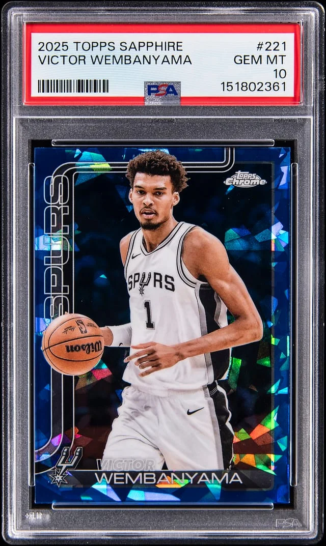 2025-26 Topps Victor Wembanyama Sapphire #221 card image