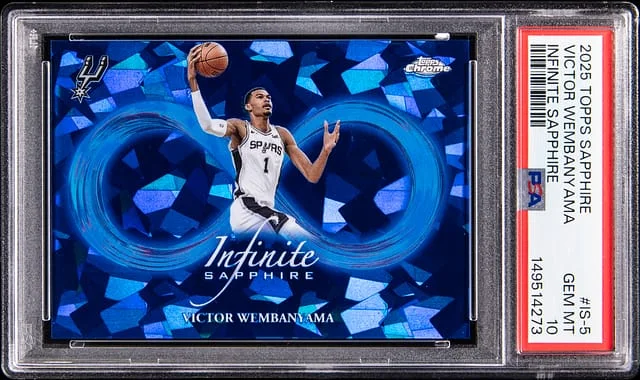 2025-26 Topps Victor Wembanyama Sapphire Infinite Sapphire #IS-5 card image