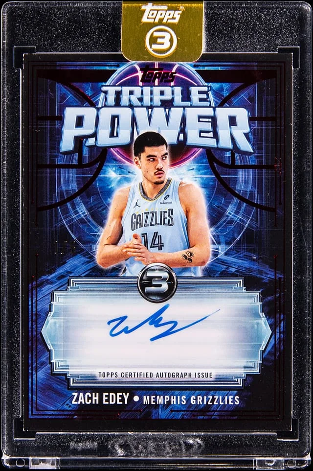 2025-26 Topps Zach Edey 3 Triple Power Ruby #TP-ZE card image