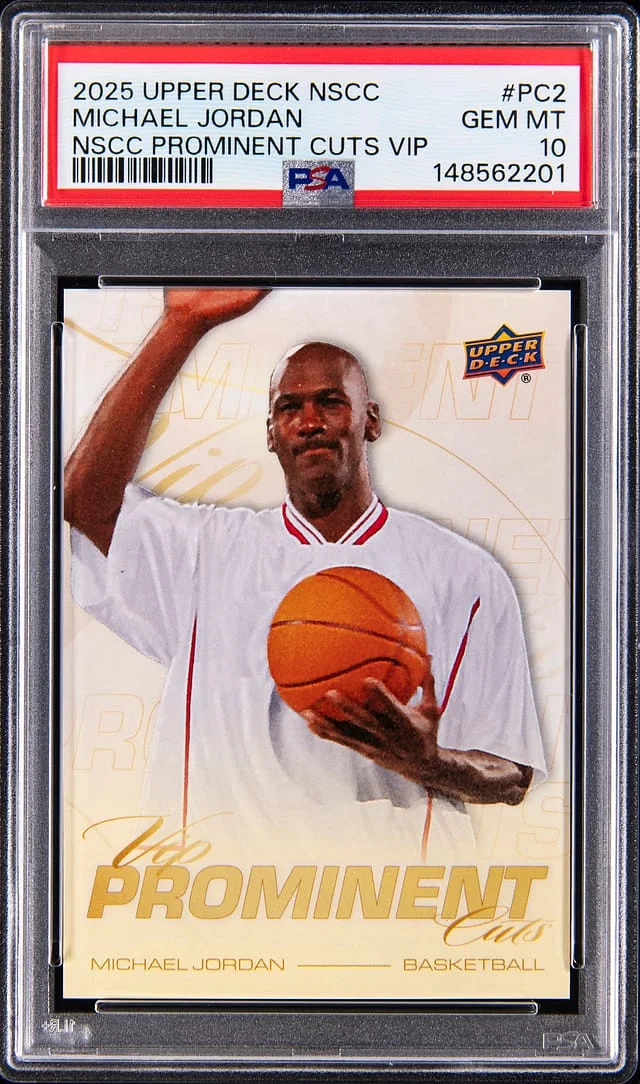 2025-26 Upper Deck Michael Jordan NSCC Prominent Cuts VIP #PC-2 card image