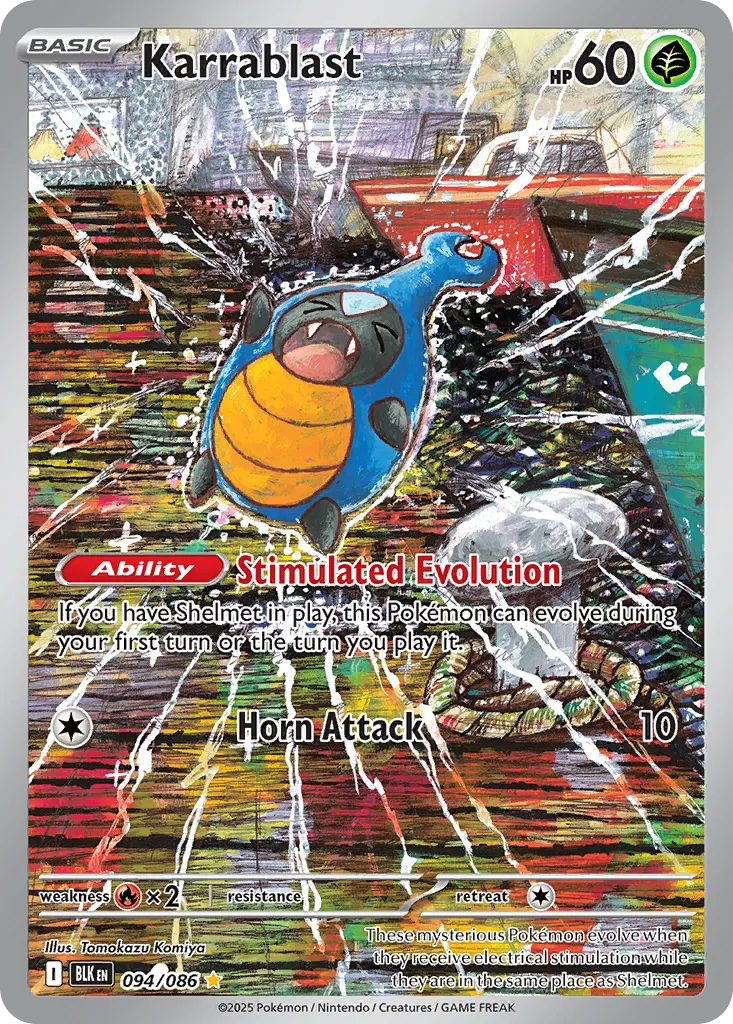 2025 Black Bolt Karrablast #94/86 Illustration Rare card image