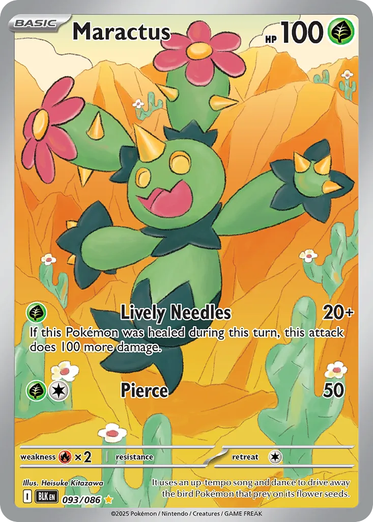 2025 Black Bolt Maractus #93/86 Illustration Rare card image