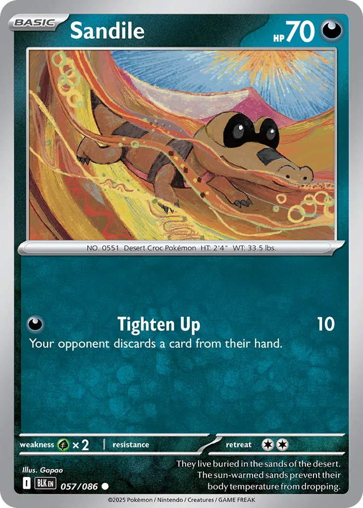2025 Black Bolt Sandile Common #57/86 Common card image