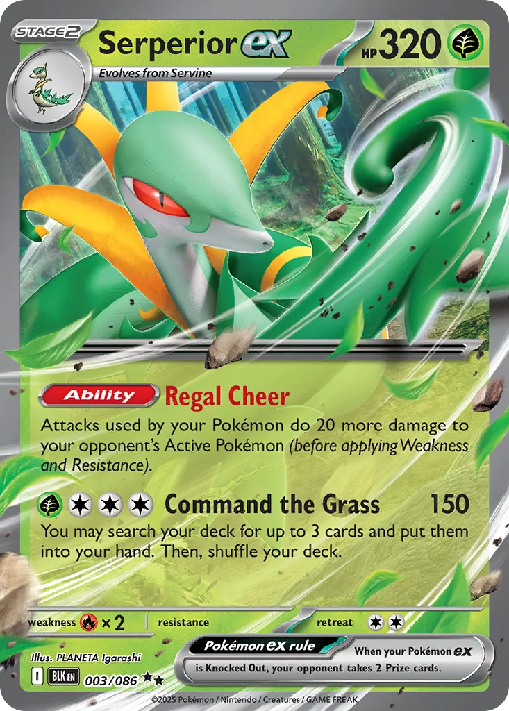 2025 Black Bolt Serperior ex Double Rare #03/86 Double Rare card image