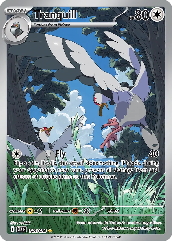 2025 Black Bolt Tranquill Illustration Rare #149/86 Illustration Rare card image