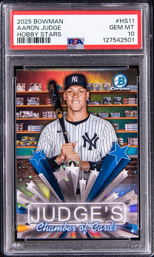 2025 Bowman Chrome Aaron Judge Hobby Stars #HS-11 card image