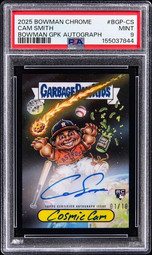2025 Bowman Chrome Cam Smith Bowman Garbage Pail Kids Autograph #BGP-CS card image