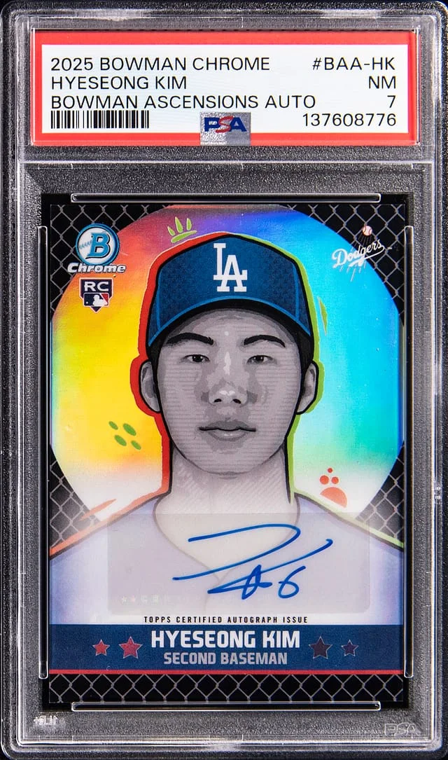 2025 Bowman Chrome Hyeseong Kim Bowman Ascensions Autograph #BAA-HK card image