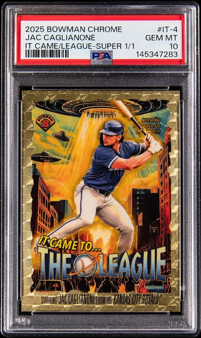 2025 Bowman Chrome Jac Caglianone It Came To The League SuperFractor #IT-4 card image