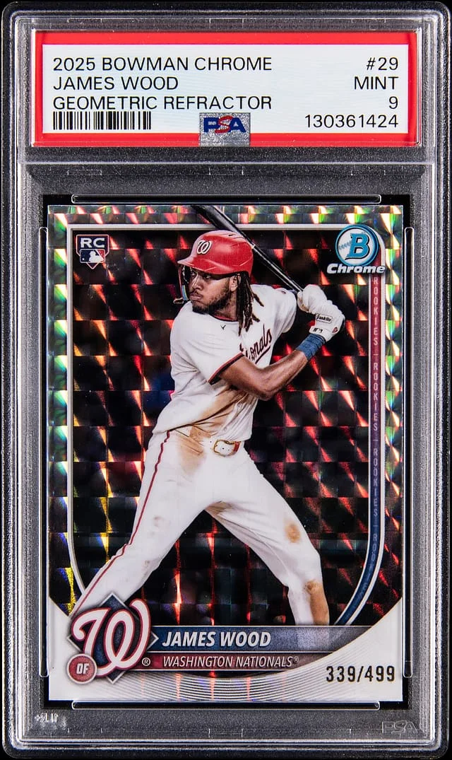 2025 Bowman Chrome James Wood Geometric Refractor #29 card image