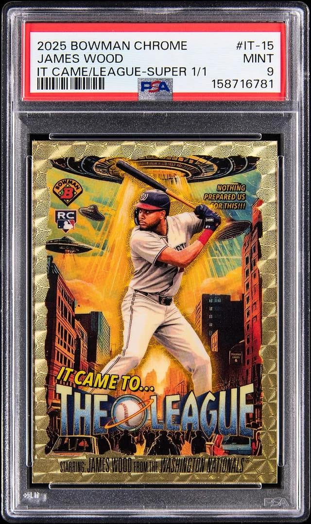 2025 Bowman Chrome James Wood It Came to the League SuperFractor #IT-15 card image